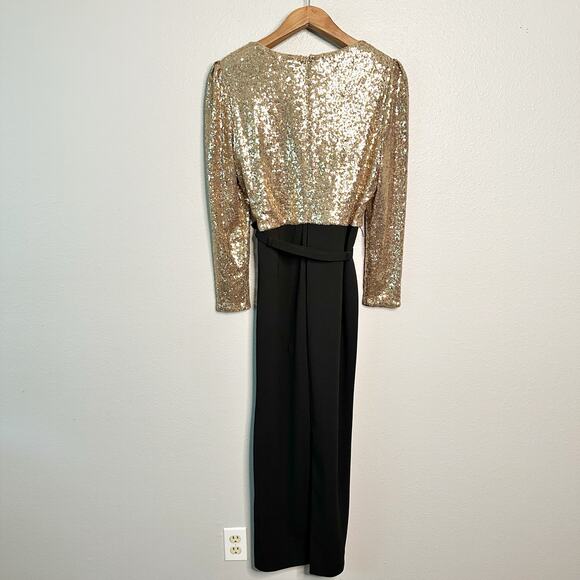 Lauren Ralph Lauren Gold Sequin Jumpsuit - Size 14 - NWT - Picture 11 of 16